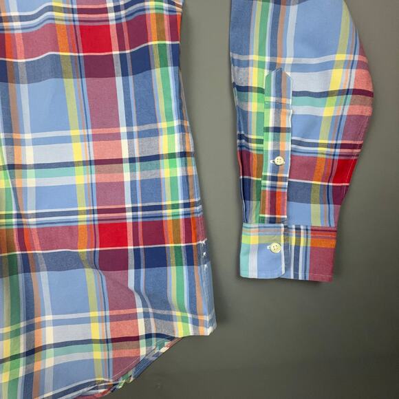 Ralph Lauren Plaid Oxford Shirt Men Small - Picture 4 of 7